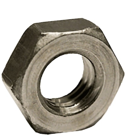 Machine Screw Nut, #10-32, Steel, Plain, 0.130 In Ht, 100 PK